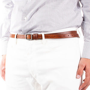 DRIES VAN NOTEN BROWN CLASSIC BELT | MENS